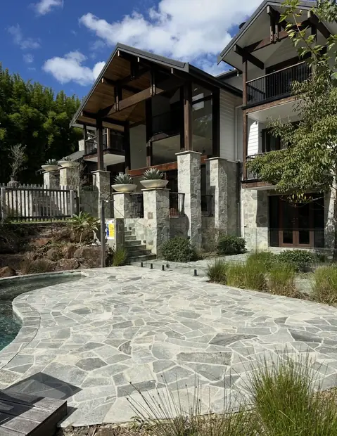 Paved outdoor area after high pressure cleaning in Tallebudgera, Gold Coast
